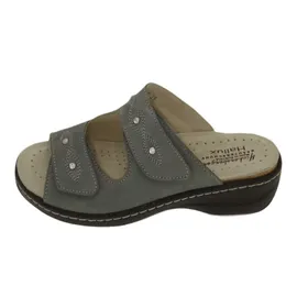 Hickersberger Milano Hallux Pantolette grau, Größe 40