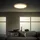 Briloner LED Deckenlampe 3-flg. rund Holzrahmen Ø42 cm