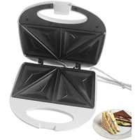 Sandwichkocher 3-in-1-Frühstückszubereiter, elektrischer Sandwichmaker, Toaster mit Antihaftplatten und LED-Anzeige für Omeletts und