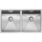 Victory Edelstahl-unterbauspüle Lena 6 - Doppelbecken, ab 80er Unterschrank, 76 x 45 cm