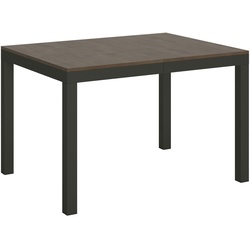Ausziehbarer Tisch 90x120/224 cm Everyday Evolution Walnuss-Anthrazit-Gestell