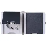 Kopp Schuko-Steckdose 2-fach Grau 1 St.