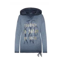 Soccx Langarmshirt Konnichiwa Longsleeve mit Kapuze