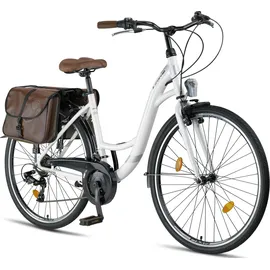 licorne bike gmbh Stella Plus 28 Zoll RH 48 cm Unisex Weiß