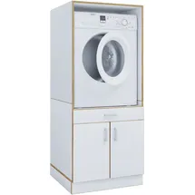 VCM Rislo CL XL Waschmaschinenschrank 162 x 67 x 68 cm Weiß