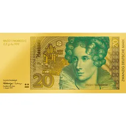 Goldnote „20-D-Mark Banknote“