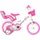 DINO BIKES Hello Kitty 12 Zoll RH 28 cm weiß/rosa