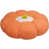 Surwin Stuhlkissen Rund Pumpkin Sitzkissen Rund Bequemes Bodenkissen, Sitzkissen Boden gartenmöbel-Kissen, für Indoor und Outdoor (45cm,Orange)