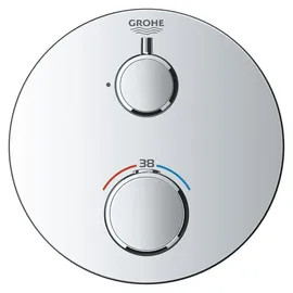 Grohe Grohtherm Duschthermostat rund für 2 Verbraucher Chrom 24076000