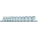 KS Tools 3/8" CHROMEplus 12-kant-Stecknuss-Satz, 11-tlg 8-19mm