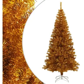 vidaXL Künstlicher Weihnachtsbaum mit Ständer Golden 180 cm PET