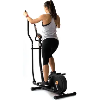 Bonplus BP | Crosstrainer | Elliptisches Fahrrad | 8 Widerstandsstufen | Heimtraining | Höchstgewicht 100kg | LED-Bedienfeld | Fitness - Schwarz