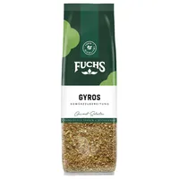 Fuchs Gewürze - Gyros Gewürzzubereitung im recyclebaren Nachfüllbeutel, Gewürzmischung mit ausgewählten Kräutern für Rind und Schweinefleisch - 70 g