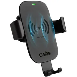 SBS TESUPGRAVWIRLITE10W, Handy/Smartphone, Passive Halterung, Auto, Schwarz
