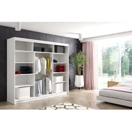 altdecor Schiebetürenschrank VOXI 240 x 216 x 61 cm Schwarz