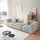 [en.casa] Couch Bouclé 3-Sitzer Grau
