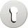 FSB Zylinderrosette Rund 17 1735 01510 AGL Aluminium Silber Eloxiert