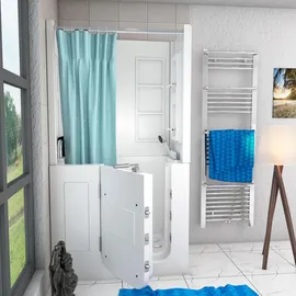 AcquaVapore Seniorendusche und Sitzwanne Kombination 68 x 110 x 205 cm (S08D-TH-A-L)