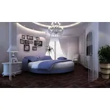 Blaues Polsterbett Designer Schlafzimmer Doppelbetten Rundbetten