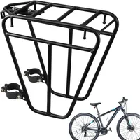 Generisch Universeller Fahrradgepäckträger Für Vorne, Fahrradkorb Aus Stahl Für Vorne, 25 Kg Tragkraft, Fahrradzubehör Zum Transport Von Gepäck Sportausrüstung Und Reiseutensilien