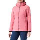 CMP Woman Jacket Zip Hood, Desert Rose, 46