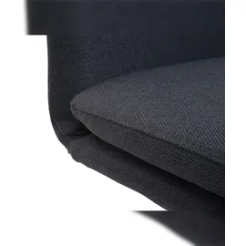 Mendler 2er-Set Esszimmerstuhl HWC-H70, Küchenstuhl Lehnstuhl Stuhl, Stoff/Textil Edelstahl gebürstet ~ dunkelgrau