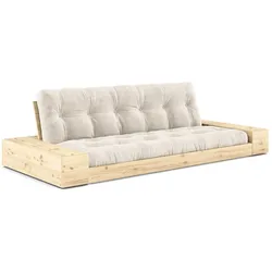 Karup Design - Base Schlafsofa mit Aufbewahrung, Kiefer klar lackiert / ivory