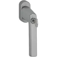 HOPPE Fenstergriff Hamburg 0700LS/U26 100NM Alu.F9 Alu.stahlfarben 32-42mm abschl.