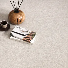 Paco Home Teppich Wohnzimmer Schlafzimmer Kurzflor Waschbar Bis 30 Grad Einfarbiges Design Meliertes Muster Weich Moderne Deko, Grösse:120x160 cm, Farbe:Creme