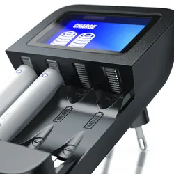 Aplic Batterie-Ladegerät 2700 mA, Universal 4-Schacht Batterielader geeignet für Typ AA / AAA NiMH Akkus
