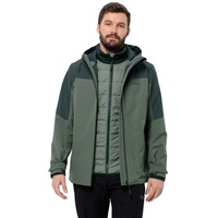 Jack Wolfskin Herren Glaabach 3in1 Jkt M, Black Olive, M EU