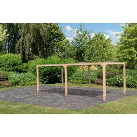 Karibu Pavillon Cubus mit 1 Verlängerungspaket