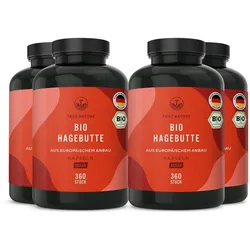 Bio Hagebutte Kapseln - EU-Anbau - Vegan & Made in Germany 1440 St