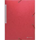 Exacompta Sammelmappe mit Gummizug und 3 Klappen aus Monoblock Scotten Manila-Karton 425g/qm für Format DIN A4