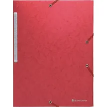 Exacompta Sammelmappe mit Gummizug und 3 Klappen aus Monoblock Scotten Manila-Karton 425g/qm für Format DIN A4