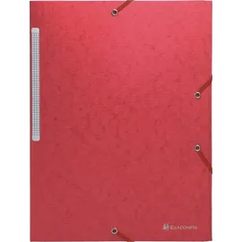 Exacompta Sammelmappe mit Gummizug und 3 Klappen aus Monoblock Scotten Manila-Karton 425g/qm für Format DIN A4