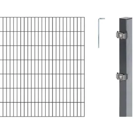 GAH Alberts Doppelstabmatten Set 1,4 x 20 m anthrazit