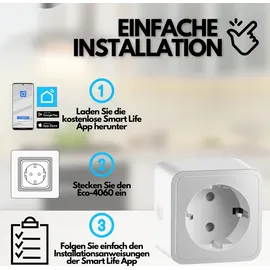 Echos Smart-Home-Steckdose 4 St. Weiß