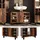 Vicco Waschbeckenunterschrank Fynn, Antikholz, 80 x 54 cm,