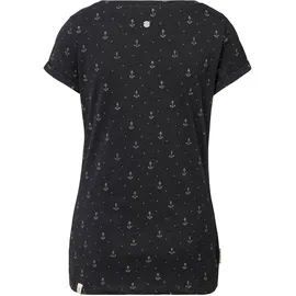 Ragwear T-Shirt FLORAH A ORGANIC O mit maritimen Anker-Allover-Druck grau XS (34)