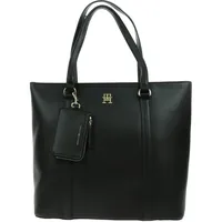 Tommy Hilfiger TH Monogram Plaque Tote black