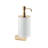 GESSI Rilievo, Seifenspender Wandmontage, Becher weiß matt, 59513735, Farbe: Warm Bronze