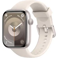 Smartwatch Damen Herren, 1,85" HD Touch Fitnessuhr mit Telefonfunktion, 140+Sportmodi Smart Watch Fitness Tracker mit Pulsmesser Schlafmonitor Schrittzähler, IP68 Wasserdicht Sportuhr Starlight