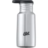 Esbit Trinkflasche Pictor - Edelstahl Trinkflasche mit praktischem Loop Verschluss - 350 ml in Edelstahl