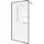 Home Deluxe Duschabtrennung Schwarz, Glas, Metall, 120x200 cm, Badezimmer, Baden - Duschen, Duschtrennwände