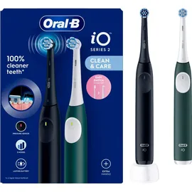 Oral-B iO Series 2 Night Black + 2. Handstück Forest Green