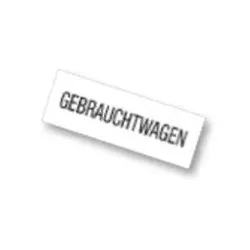Eichner Werbe- Einlage Gebrauchtwagen Format