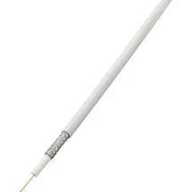 TRU Components 1567170 Koaxialkabel Außen-durchmesser: 6.60mm Rg6 /u 75Ω 65 dB Weiß 50 M