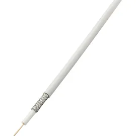 TRU Components 1567170 Koaxialkabel Außen-durchmesser: 6.60mm Rg6 /u 75Ω 65 dB Weiß 50 M