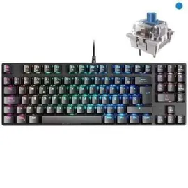 Mars Gaming MKREVO PRO LED RGB Gaming Tastatur, TKL+ NUM, Blauer Switch, Spanisch
